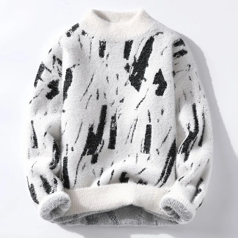 Anders | Strikkegenser med print
